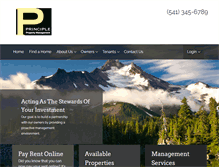 Tablet Screenshot of principlepm.com